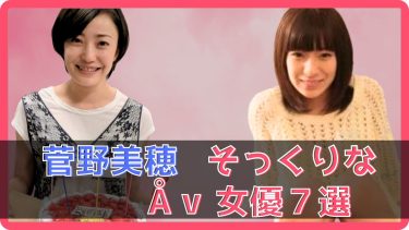 【菅野美穂】似のAV女優7選、そっくりエロ動画まとめ